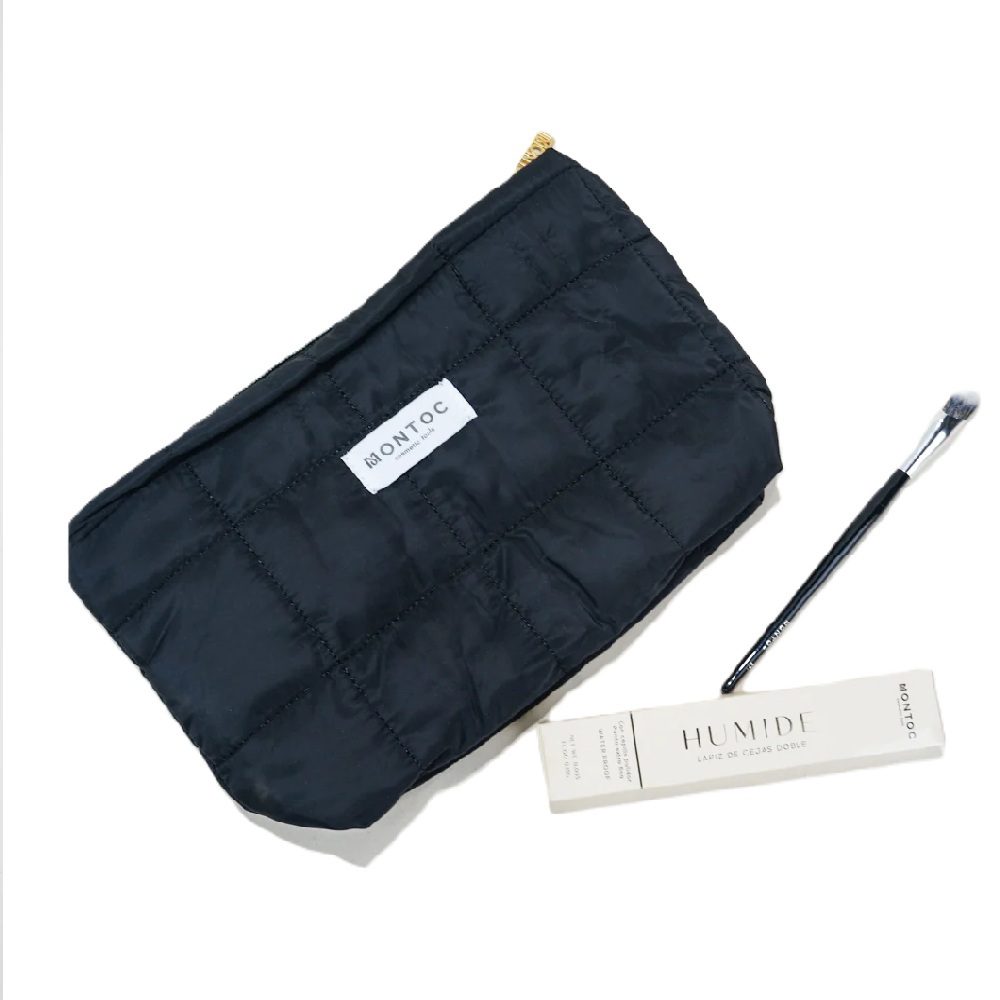 MN0159 COSMETIQUERA NYLON NEGRA