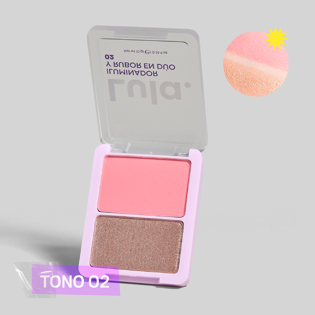 ILUMINADOR Y RUBOR EN DUO TONO 02 | LULA