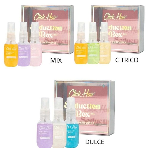 Kit mini perfumes dulces 40 ml x 3 unidades