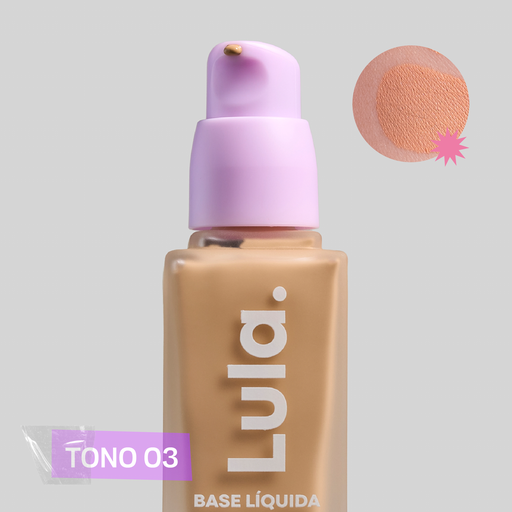 BASE LIQUIDA MATE TONO 03| LULA